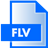 FLV File Extension Icon 48x48 png